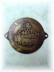Medaille/Orden für die Verdienste um das Coburger Stadtbild